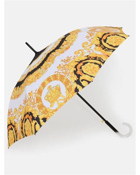 versace umbrella white and gold|Versace Umbrellas for Women .